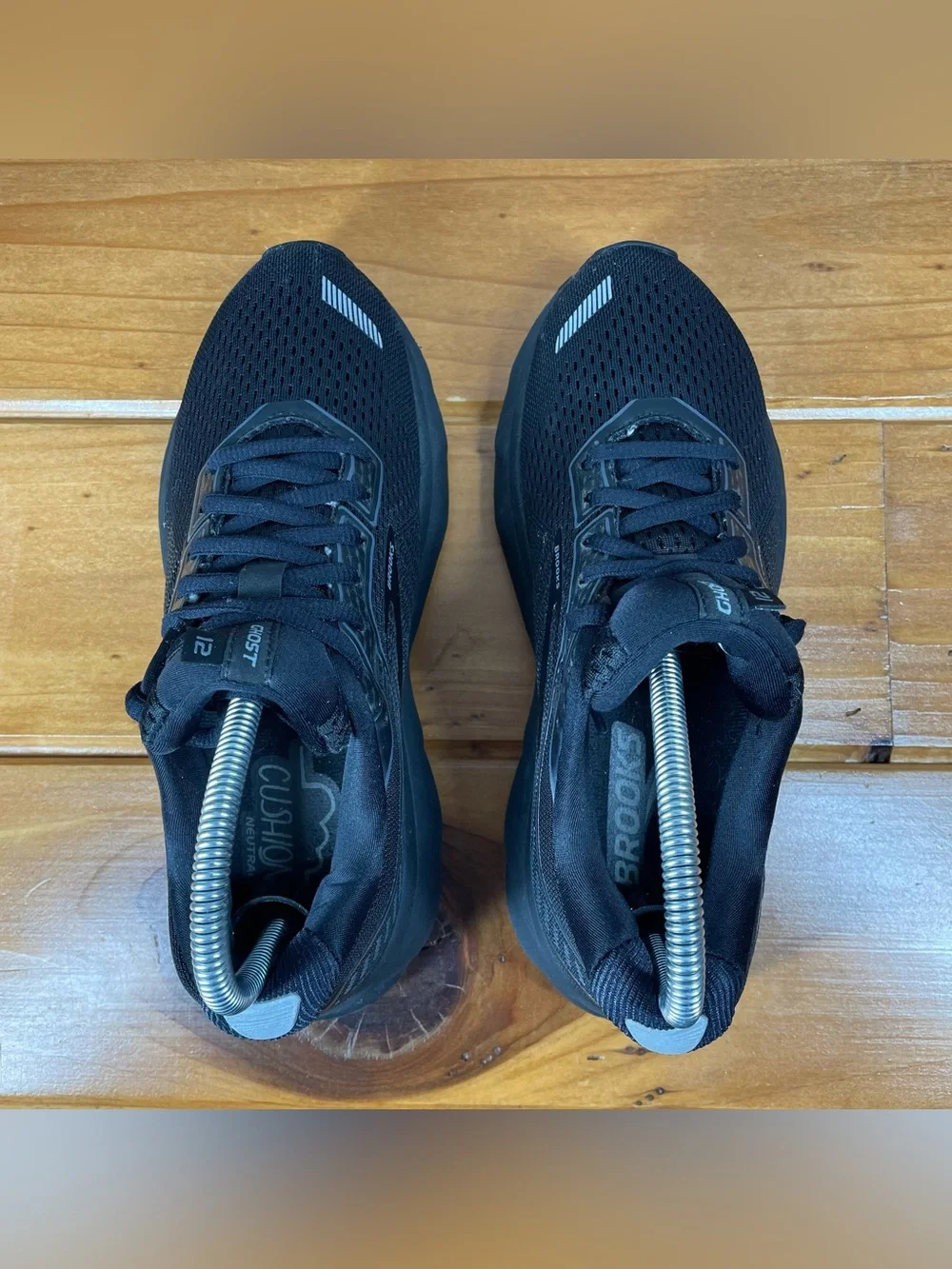 Brooks Ghost 12 Womens Size 7 B Black Gray Running Shoes Sneakers 1203051B040 - Picture 13 of 16